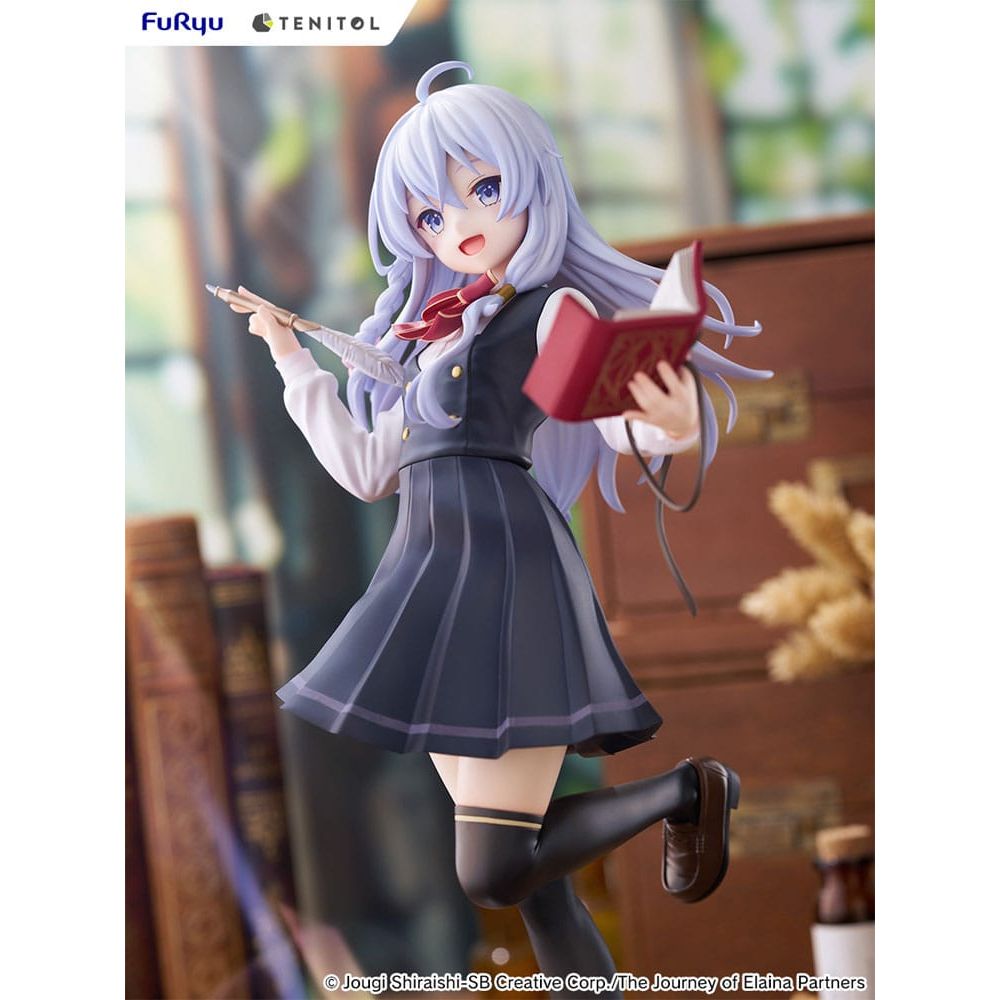 Wandering Witch: The Journey of Elaina Tenitol Tall PVC Statue Elaina School Uniform Ver. 29 cm - The Happy Toy Store
