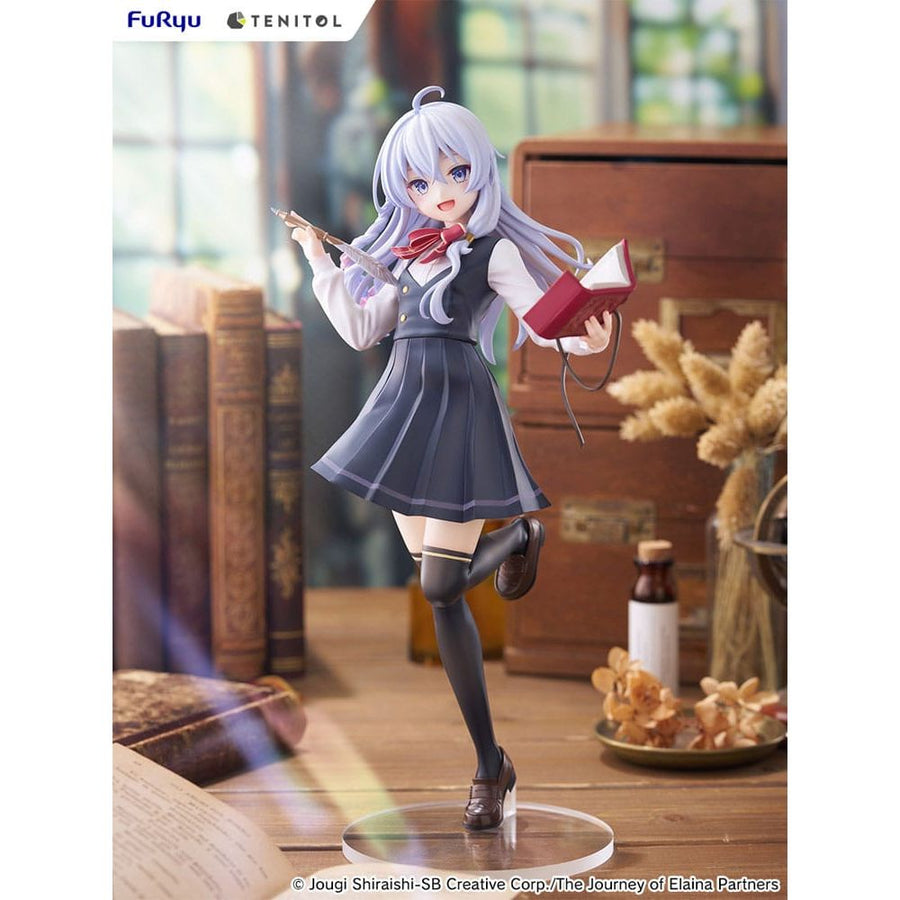Wandering Witch: The Journey of Elaina Tenitol Tall PVC Statue Elaina School Uniform Ver. 29 cm - The Happy Toy Store