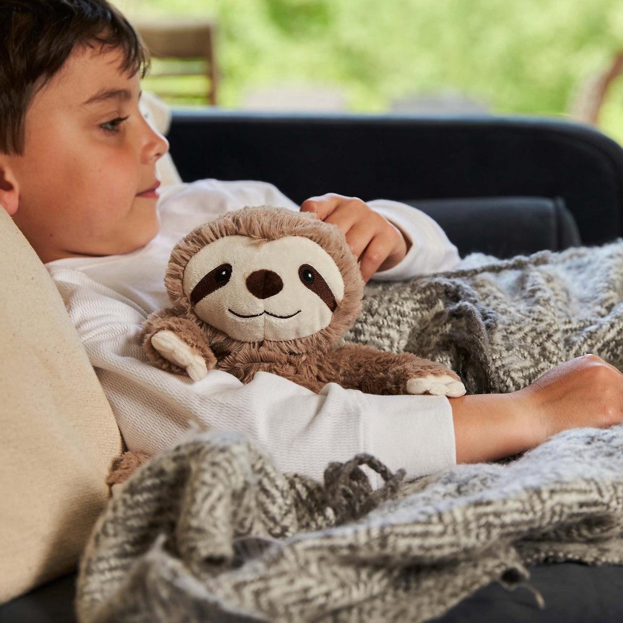 Warmies Junior Brown Sloth Plush - The Happy Toy Store