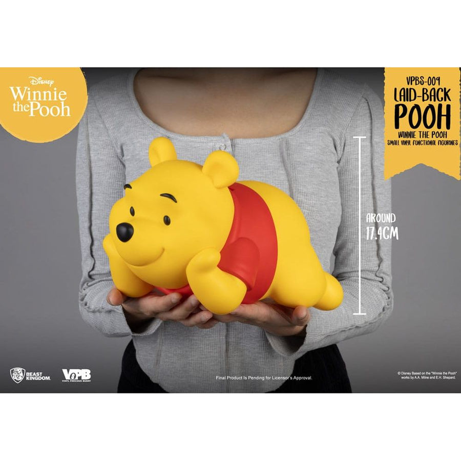 Winnie The Pooh Small Vinyl Bank laid - back Winnie 17 cm - The Happy Toy Store