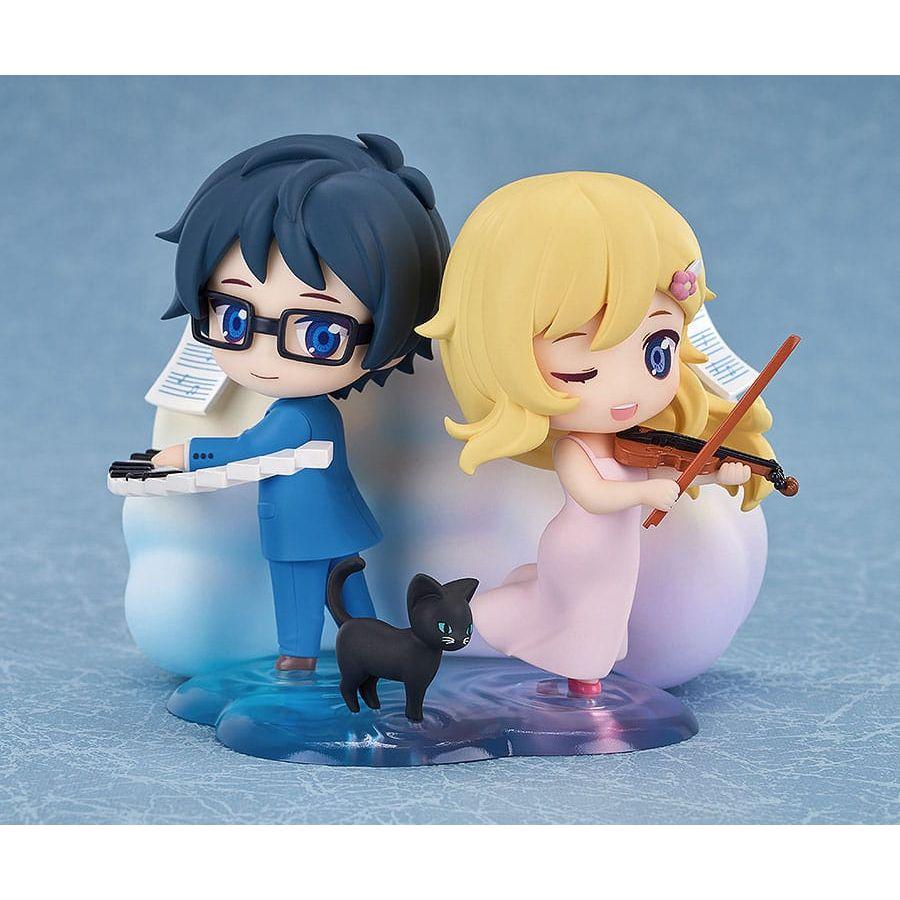 Your Lie in April Qset Mini - Figure 2 - Pack Kaori Miyazono & Kosei Arima 9 cm - The Happy Toy Store