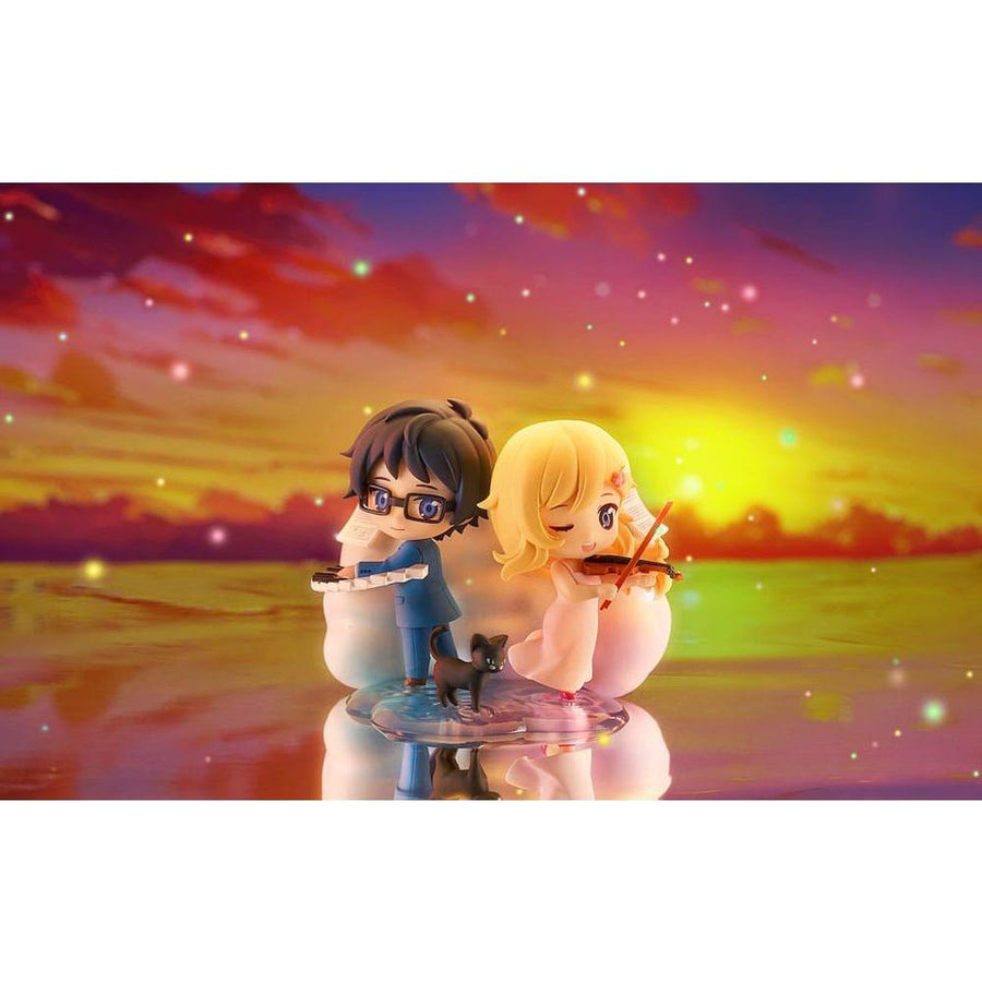 Your Lie in April Qset Mini - Figure 2 - Pack Kaori Miyazono & Kosei Arima 9 cm - The Happy Toy Store