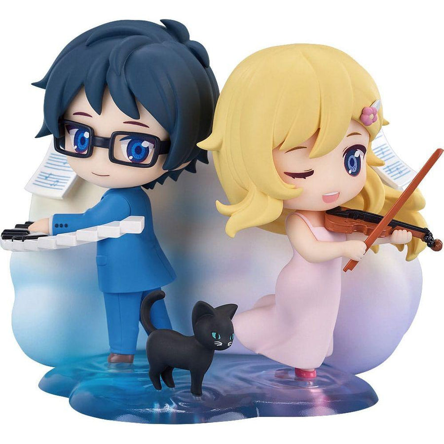 Your Lie in April Qset Mini - Figure 2 - Pack Kaori Miyazono & Kosei Arima 9 cm - The Happy Toy Store
