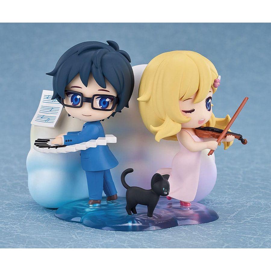 Your Lie in April Qset Mini - Figure 2 - Pack Kaori Miyazono & Kosei Arima 9 cm - The Happy Toy Store