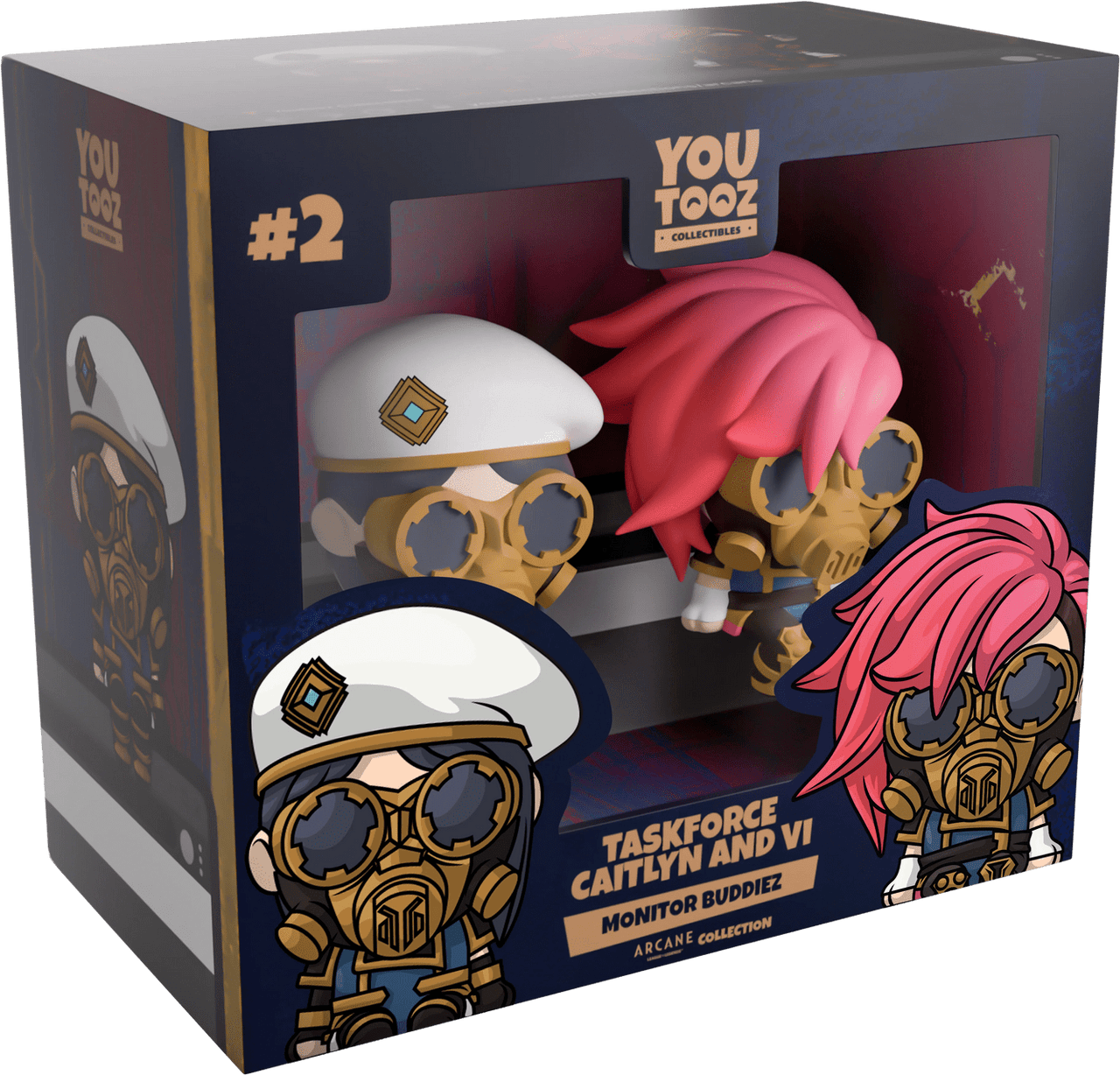 Youtooz - Arcane: Taskforce Caitlyn & Vi Monitor Buddiez - The Happy Toy Store