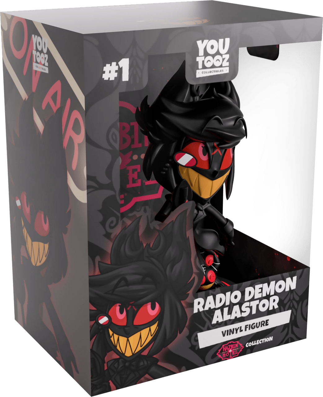 Youtooz - Hazbin Hotel: Radio Demon Alastor Vinyl Figure - The Happy Toy Store