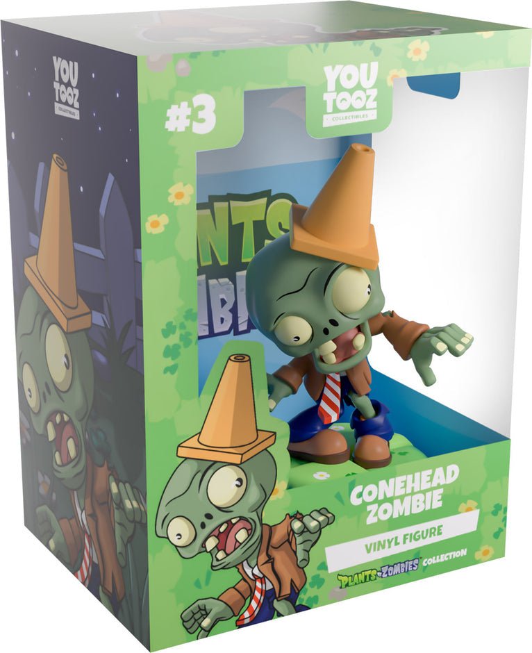 Youtooz - Plants Vs Zombies: Conehead Zombie Vinyl Figure - The Happy Toy Store