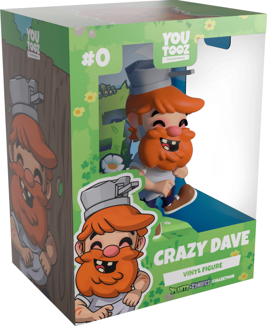 Youtooz - Plants Vs Zombies: Crazy Dave Vinyl Figure - The Happy Toy Store